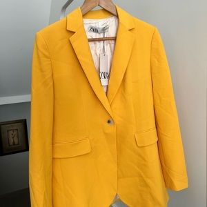 Zara yellow blazer